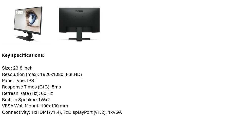 Монитор BenQ BL2480