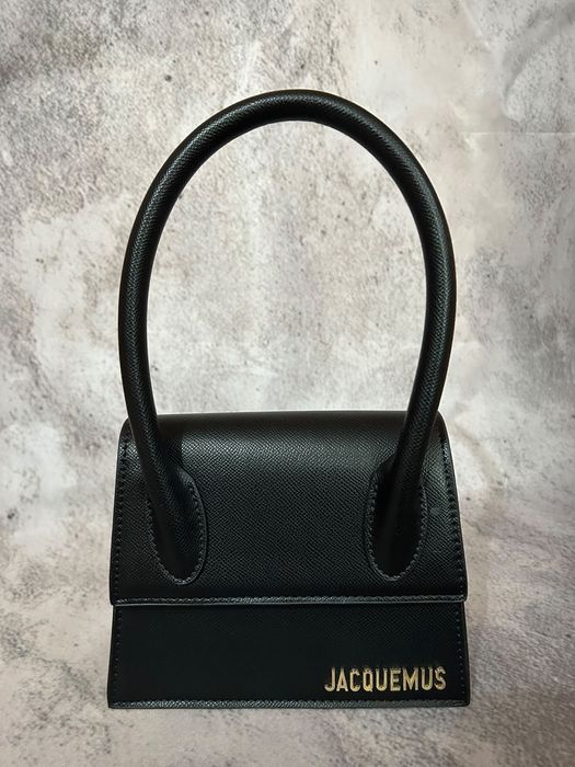 Jacquemus geantă neagră, piele