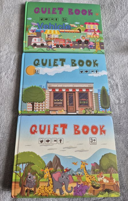 Книжки 3бр с образователни дейности Quiet Book