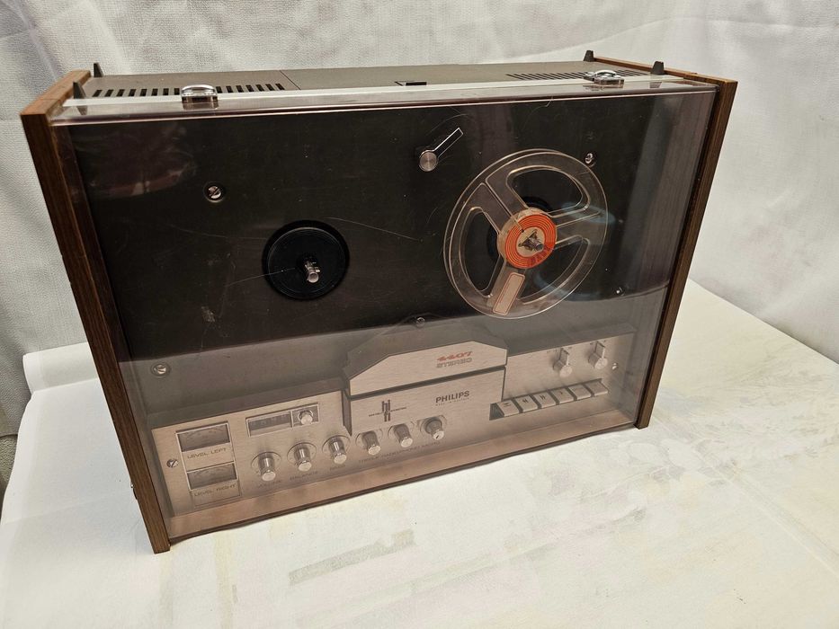 Magnetofon Vintage Philips N4407 Stereo, Hi-Fi International, Defect / Curele