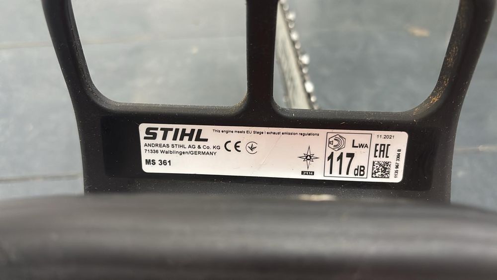 Motofierastrau cu lant (drujba) STIHL MS 361, 40 cm, 3.4 KW -A-