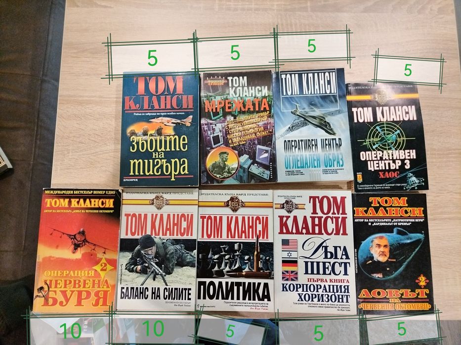 Книги, Кралете на трилъра, Том Кланси и др. Замяна за книги на Стивън