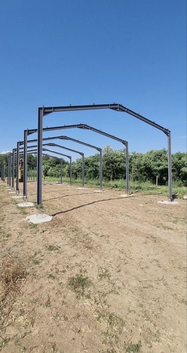 OFERTA stoc hala 10x20x4 ipe 160 structura metalica noua completa