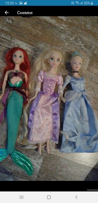 Кукла Tinkerbell Камбанка, Бел, Снежанка, Пепеляшка