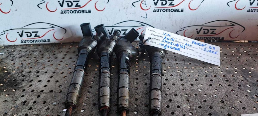 Injectoare Volkswagen Passat B7 an 2011 euro 5 cod motor CFFB