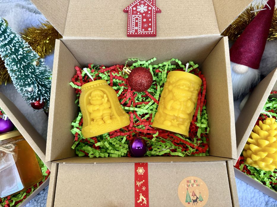 Подаръчни кутии - с восъчни свещи и натурални пчелни продукти