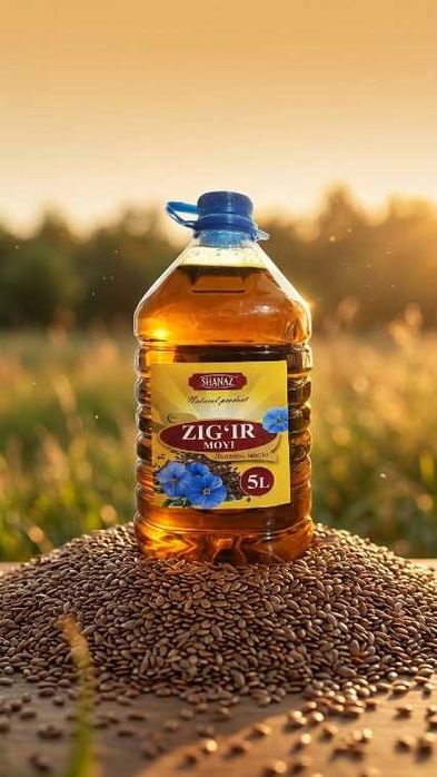 Zig'ir zig'r zigr {льняное масло} yog'i 5 litr