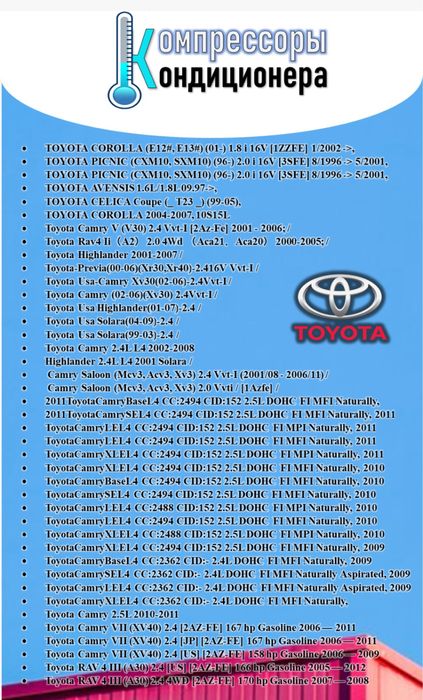 Компрессоры кондиционера