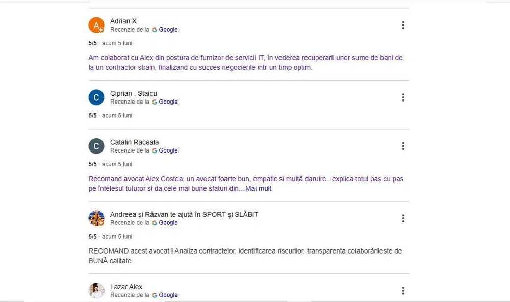 Cabinet de Avocat - Reprezentare drept penal, comercial, civil