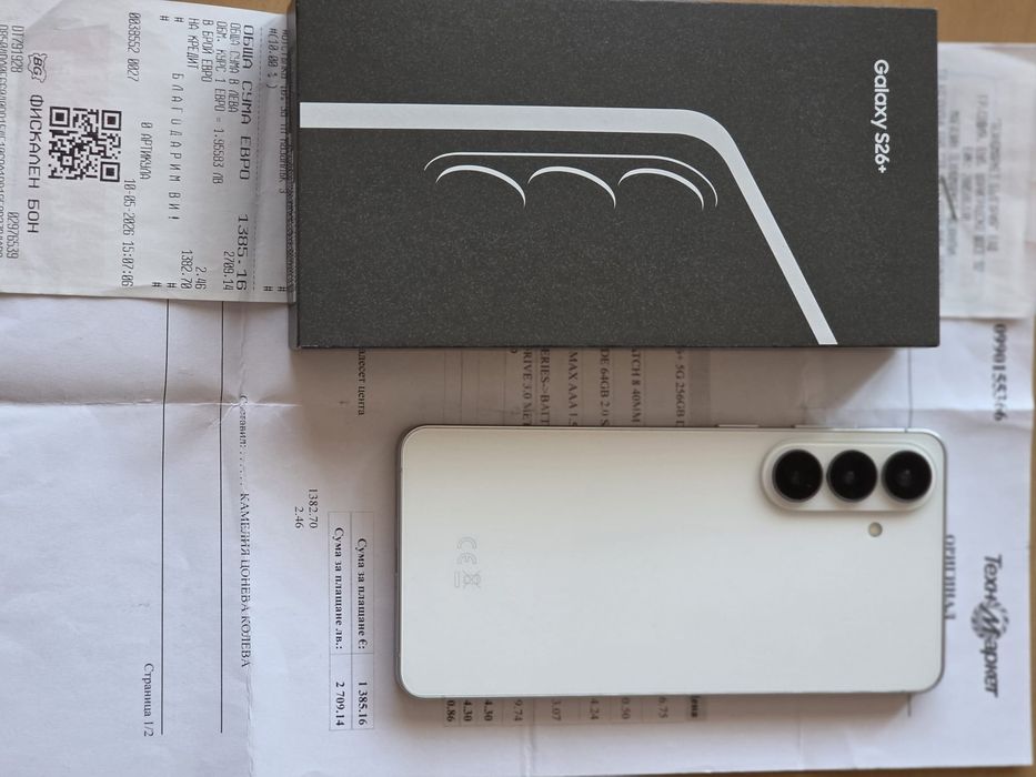 Като Нов Samsung Galaxy s26 plus   256GB