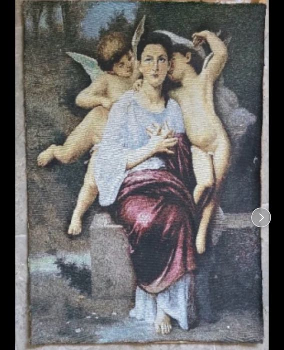 Гоблен/Ковьор -Пробуждането на сърцето от William Bouguereau