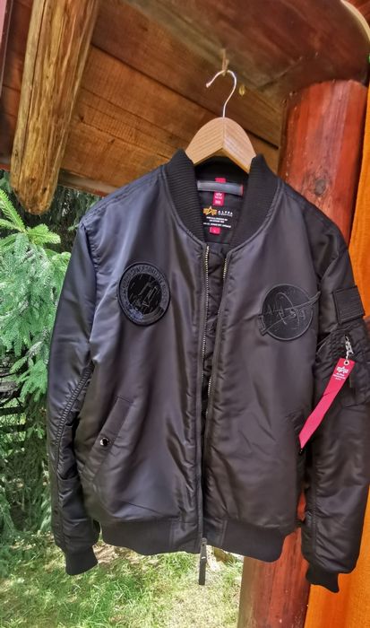GEACA Bomber Alpha industries NASA MA-1 Black Stealth Edition* Pilot