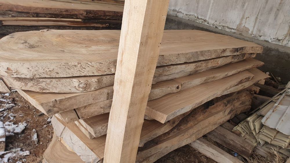 Слэбы карагача кубами