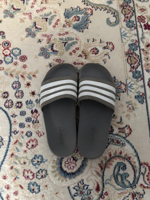 Тапочки Адидас Серые
