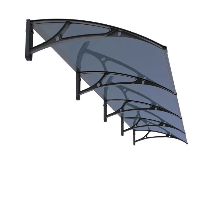 Висок клас АЛУМИНИЕВА козирка плътен плексиглас 400х120 см + други