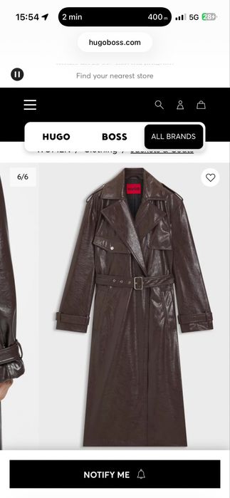 Hugo Boss шлифер