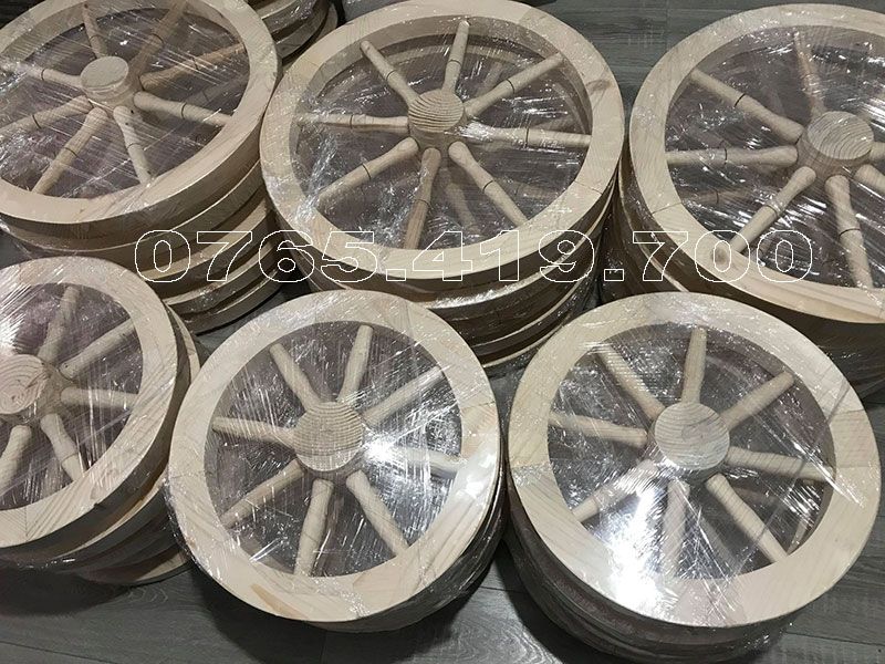 Roti din lemn pentru fantani - roata din lemn pentru candelabru rustic