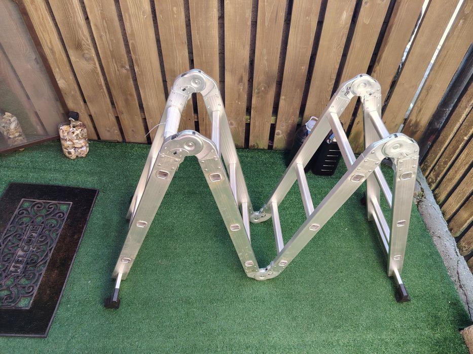 Scara Multifuncțională din Aluminiu 12÷2 trepte