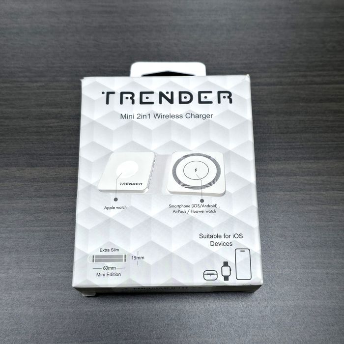ЗАПЕЧАТАНО Безжично зарядно Trender Fold Wireless Charger