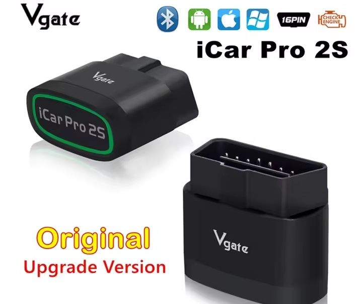 Промо! Vgate iCar Pro 2S (Bluetooth 5.3 + BLE) OBD2 Диагностика и Кодинг - Новият модел