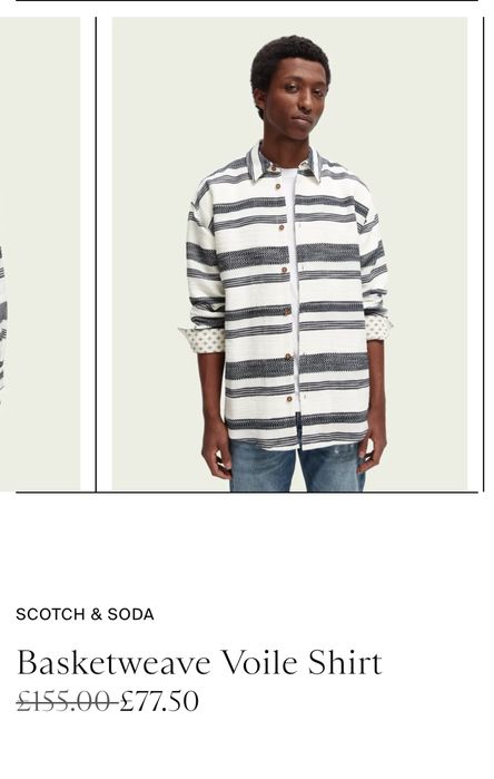 Scotch&Soda Bascetweave Voile риза L