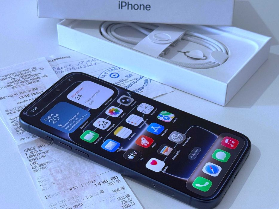 Бартер! НОВ! 24м.Гаранция! iPhone 17 Pro Max Deep Blue (Син) 0 Цикъла.