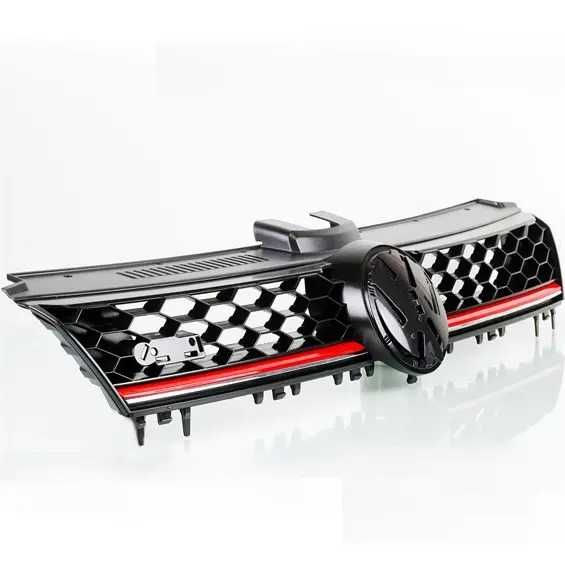 Решетка без емблема ГОЛФ 7 ГТИ пчелна пита спортна VW GOLF 7 Червена