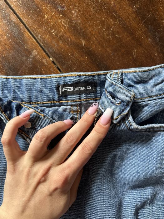 Синя дънкова пола