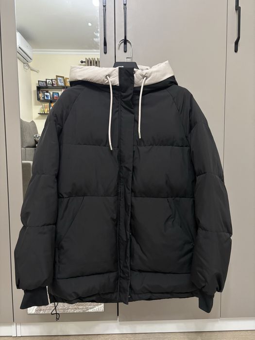 Женская куртка, зимняя черная