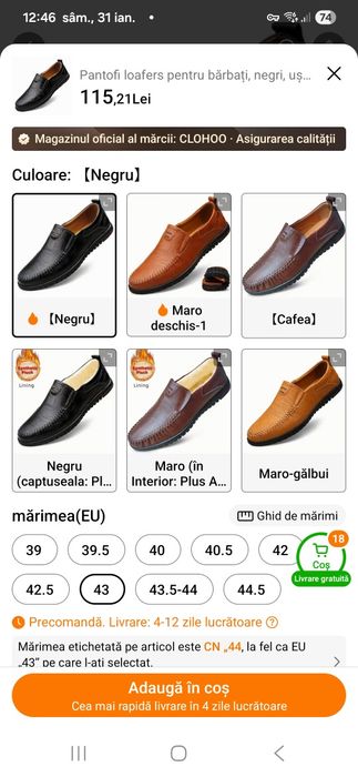 Vând Pantofi de piele
