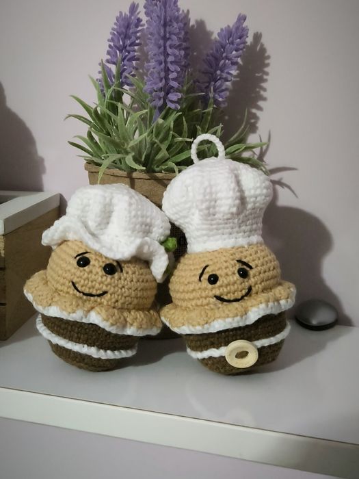 Плетени коледни играчки