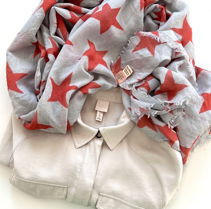 Becksondergaard разкошен шал комбинация от коприна и вълна