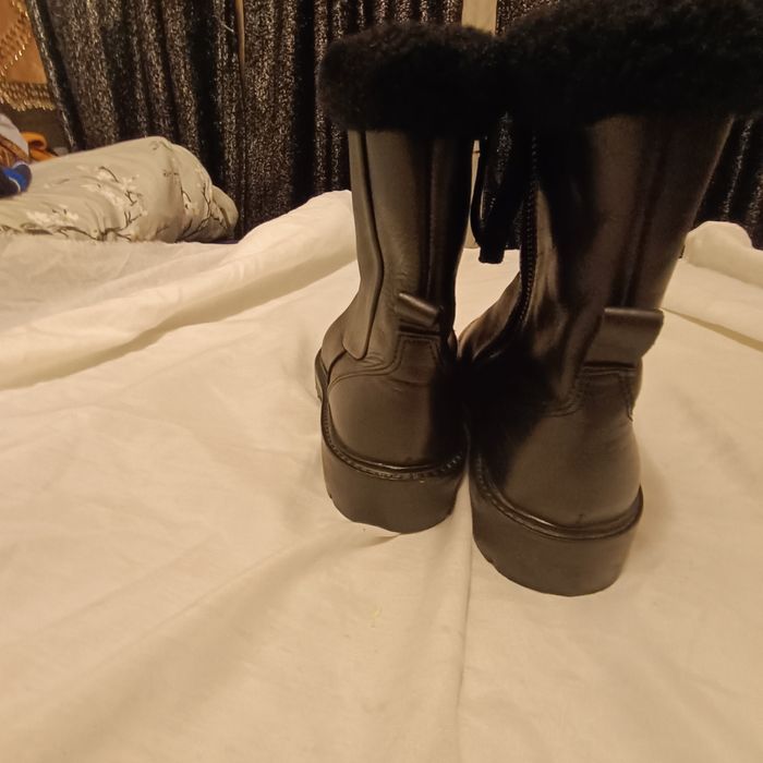 Cizme Zara piele imblanite34