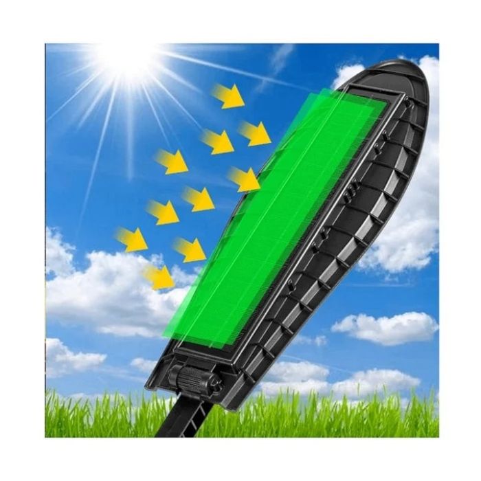 Lampa Solara LED Exterior Set 2 Buc, 200W, 4 Module Led,