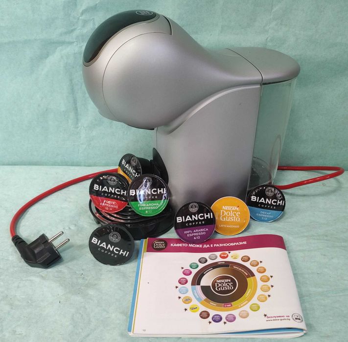 Кафемашина с гаранция 1 година Touch Automat NESCAFÉ® Krups Dolce Gusto Genio S.Silver Крупс за капсули система Долче густо
