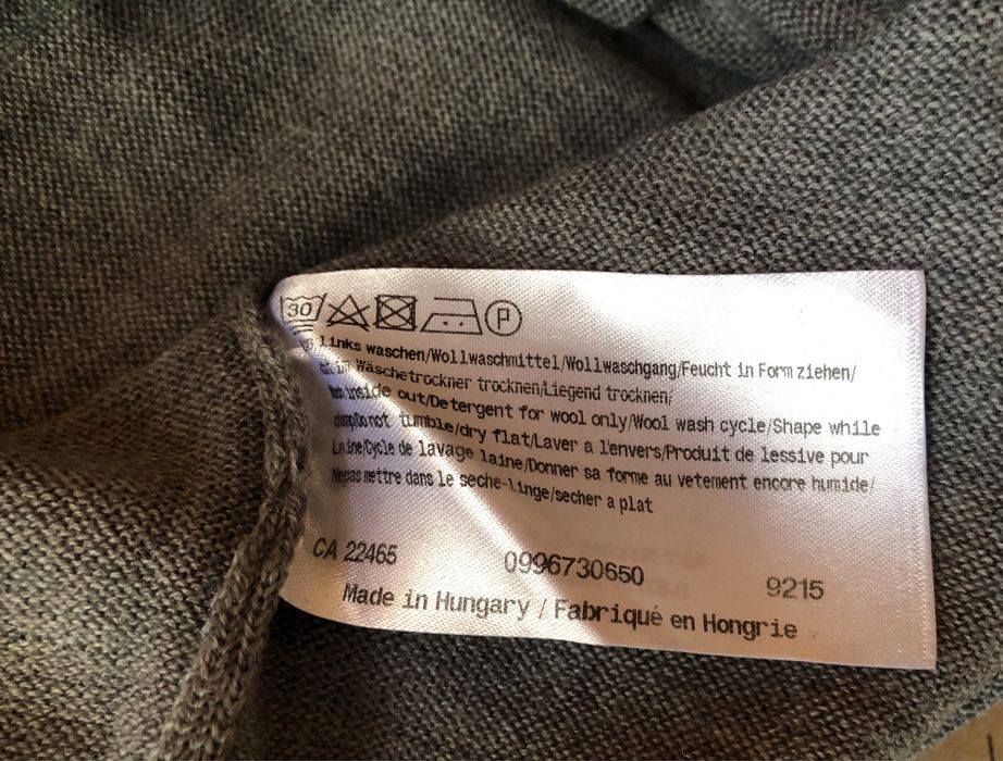 100% мерино вълна MAERZ Muenchen V-neck Merino Woll Pullover пуловер