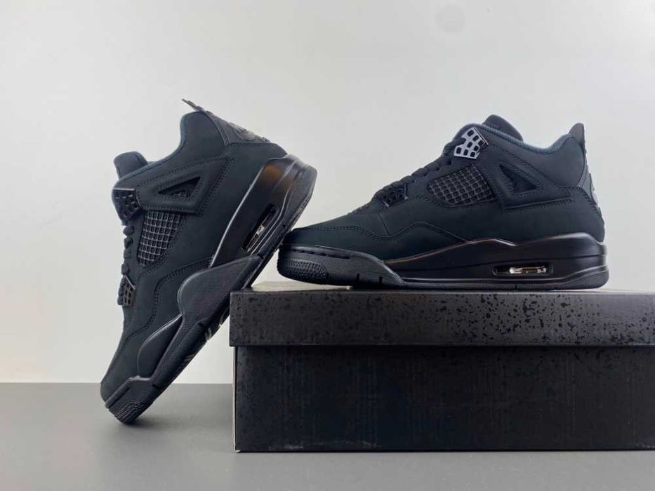 Nike Jordan Retro 4 Black Cat Мъжки Дамски Маратонки