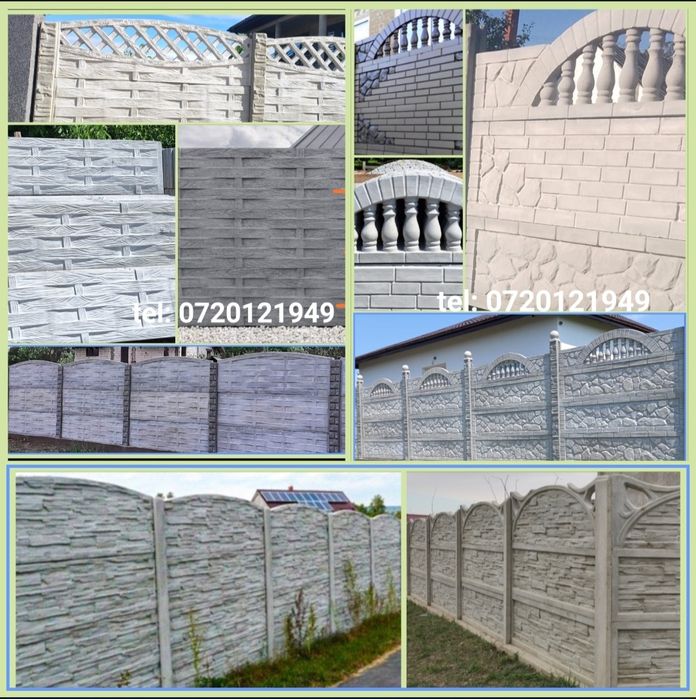 GARDURI din placi beton armat.Modele diverse.Transport gratuit acum.