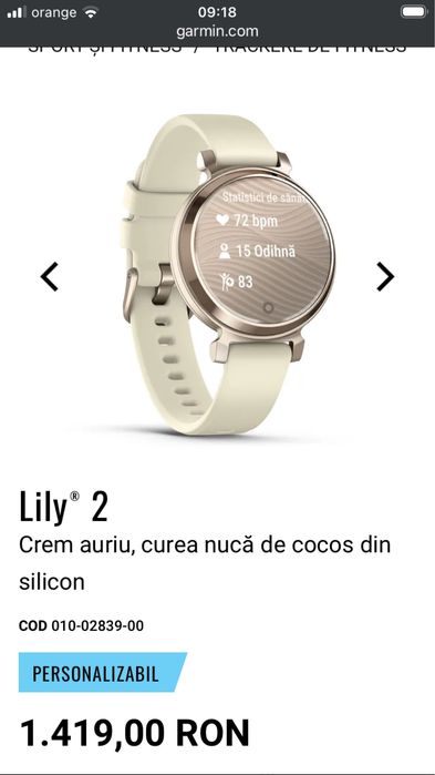 Garmin Lily 2 nou sigilat