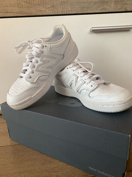 Бели кецове New Balance, 37 номер, като нови