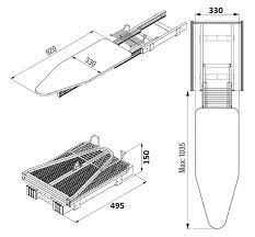 новая складная выдвижная гладильная доска starax