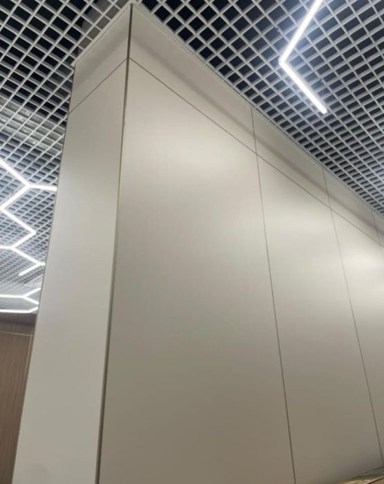 Установка бамбуковых панели .