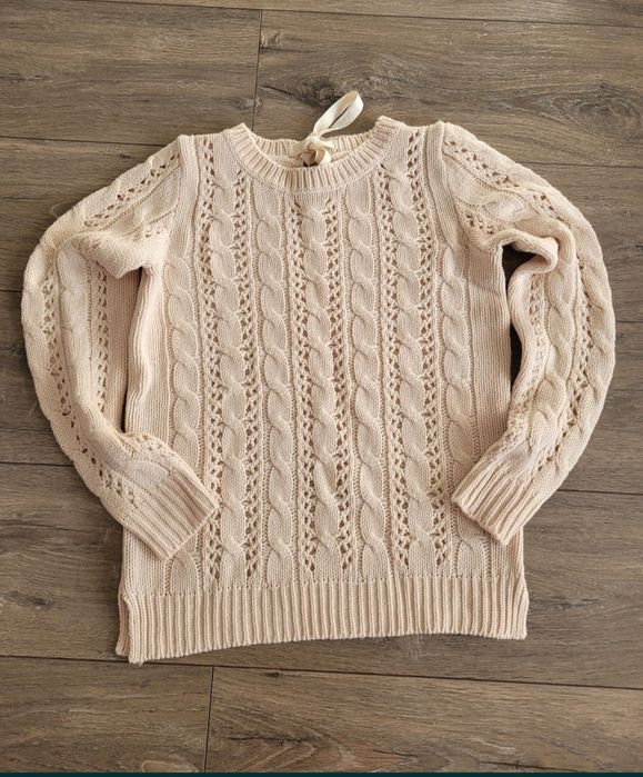 Bluza împletită crem mărimea M