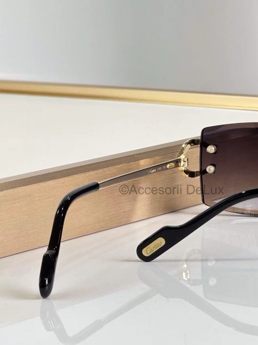 Ochelari de Soare Cartier Premiere  CT0466S Noi Full Box Verificare Colet Gold