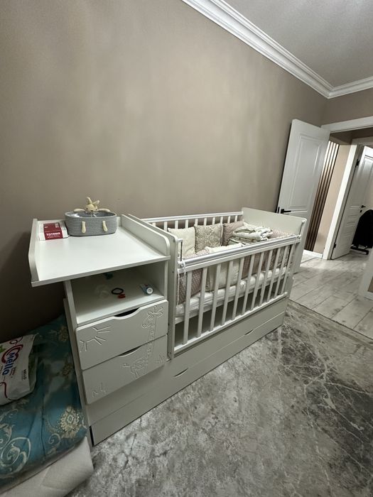 Кровать манеж + коляска