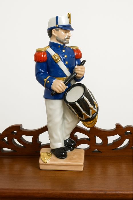 Порцеланова фигура пано за стена  на барабанист Boch Belgium 1950 г.