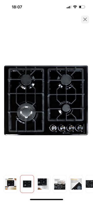 Варочная поверхность черный