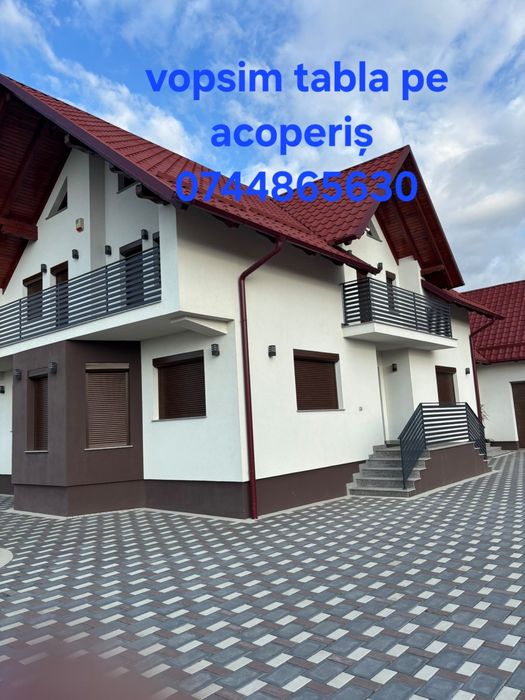 Vopsim tabla pe acoperis