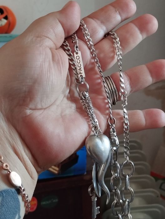 Lanț superb și masiv din argint FACCO