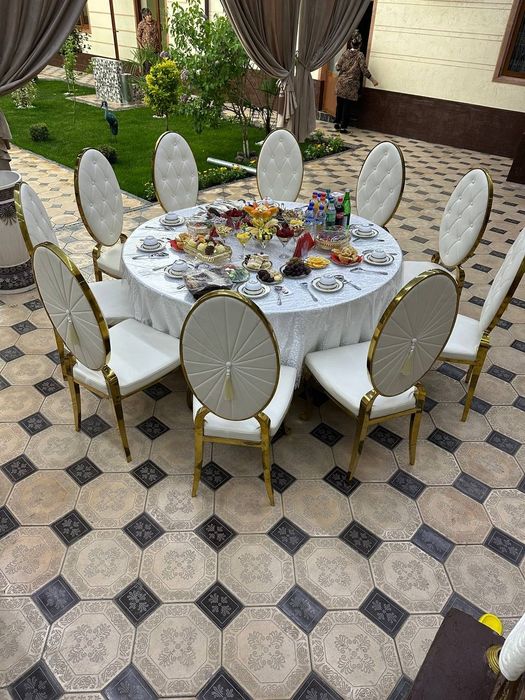 Ижарага стол стул чинни идишлар.